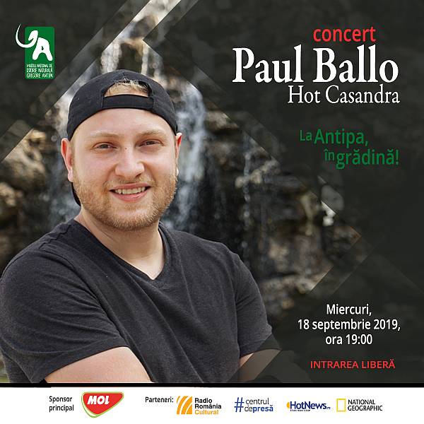 Concert extraordinar Paul Ballo in Gradina Muzeului Antipa