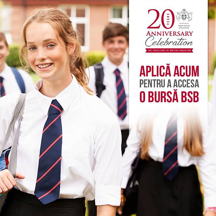 British School of Bucharest invită elevii să aplice la programul de burse 2020-2021