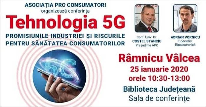 25 ianuarie - Ziua mondială de protest împotriva implementării tehnologiei de comunicații wireless 5G!