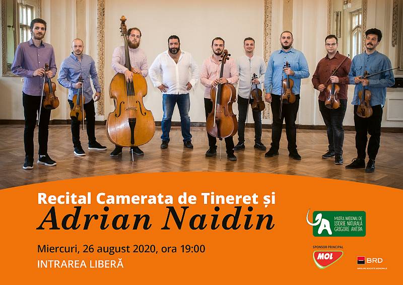 Recital Camerata de Tineret și Adrian NAIDIN în grădina Muzeului Antipa